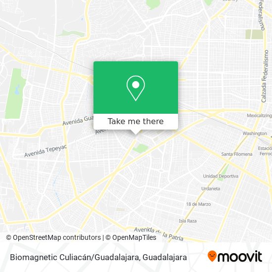 Biomagnetic Culiacán / Guadalajara map
