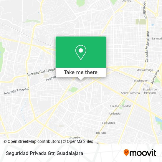 Seguridad Privada Gtr map