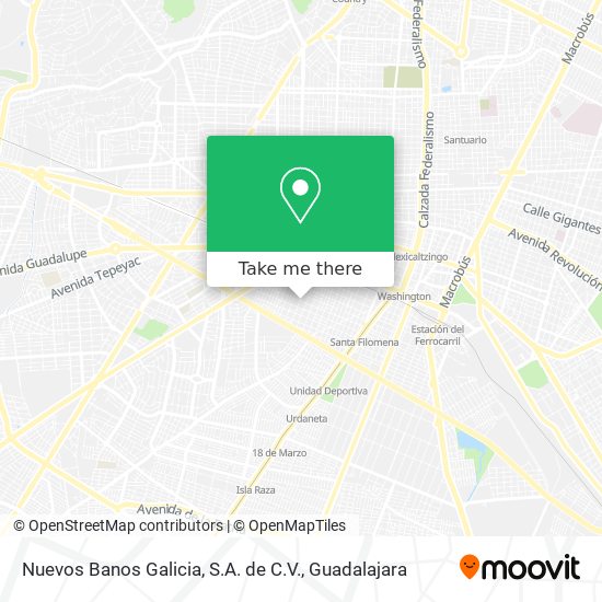 Nuevos Banos Galicia, S.A. de C.V. map