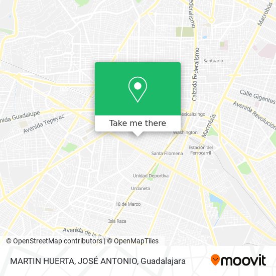 Mapa de MARTIN HUERTA, JOSÉ ANTONIO
