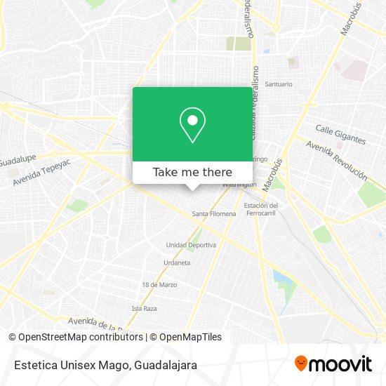 Estetica Unisex Mago map