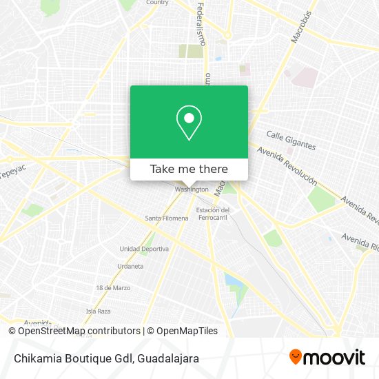 Chikamia Boutique Gdl map