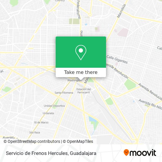 Servicio de Frenos Hercules map