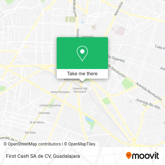 First Cash SA de CV map