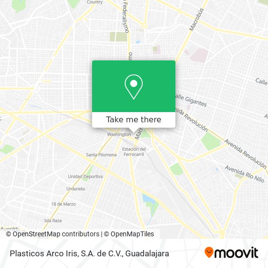 Mapa de Plasticos Arco Iris, S.A. de C.V.