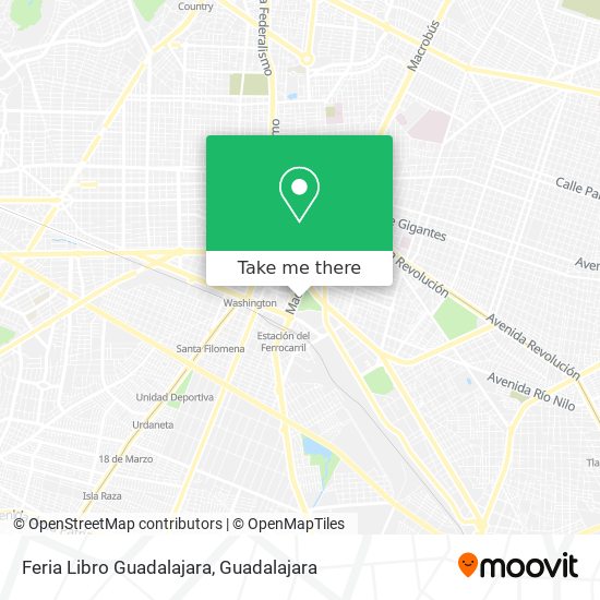 Feria Libro Guadalajara map