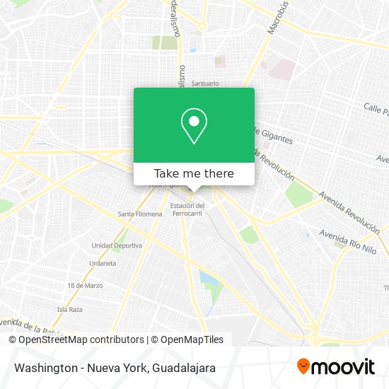 Mapa de Washington - Nueva York
