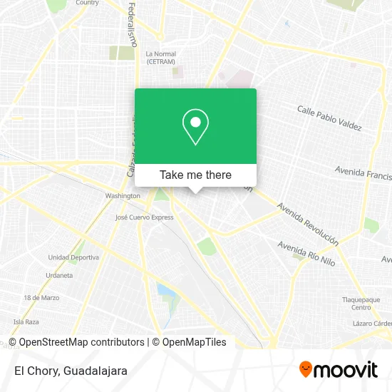 El Chory map