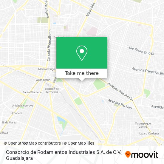 Mapa de Consorcio de Rodamientos Industriales S.A. de C.V.