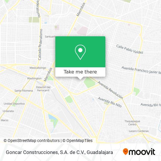 Mapa de Goncar Construcciones, S.A. de C.V.