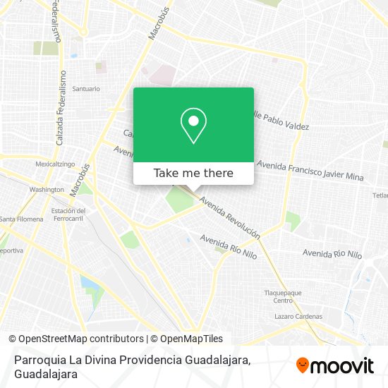 Parroquia La Divina Providencia Guadalajara map