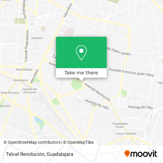 Telcel Revolución map