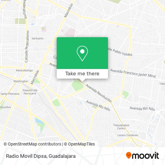 Mapa de Radio Movil Dipsa