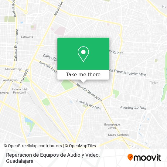 Mapa de Reparacion de Equipos de Audio y Video