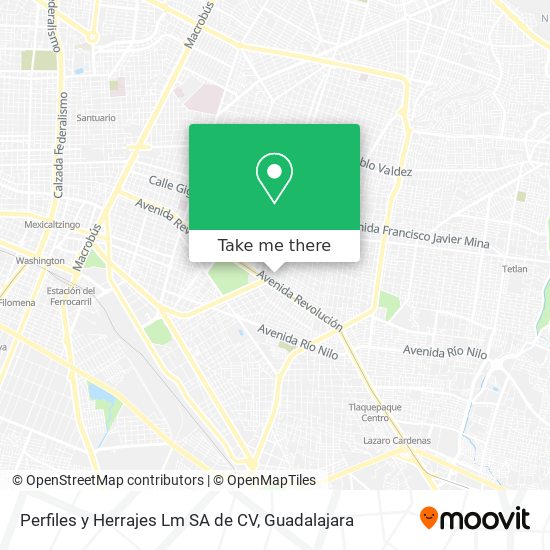 Perfiles y Herrajes Lm SA de CV map