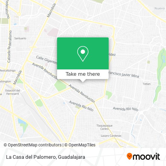 Mapa de La Casa del Palomero