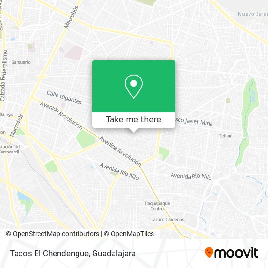 Mapa de Tacos El Chendengue