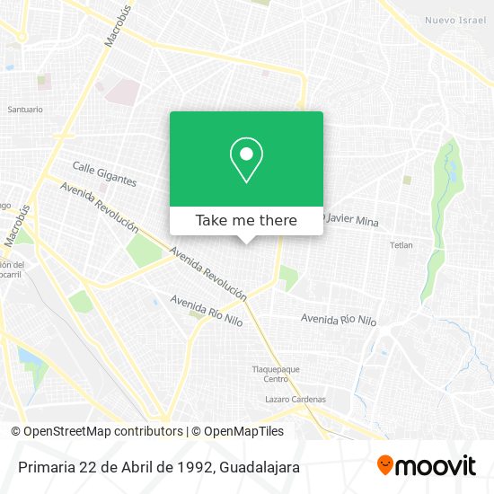 Primaria 22 de Abril de 1992 map