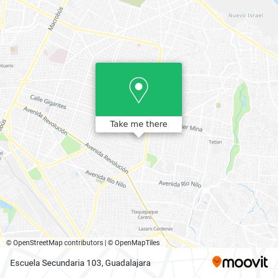 Mapa de Escuela Secundaria 103