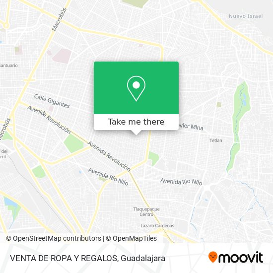 VENTA DE ROPA Y REGALOS map