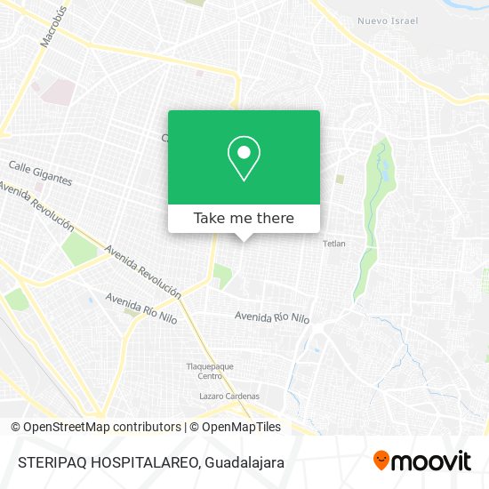 STERIPAQ HOSPITALAREO map