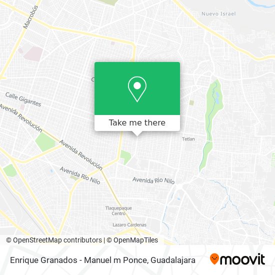 Enrique Granados - Manuel m Ponce map