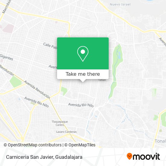Carniceria San Javier map
