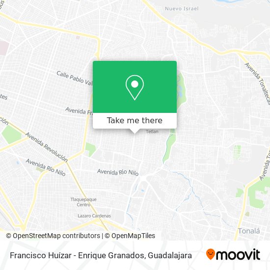 Francisco Huízar - Enrique Granados map