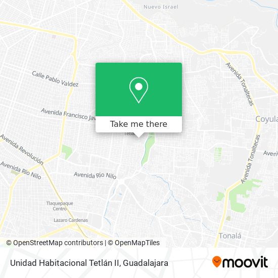 Unidad Habitacional Tetlán II map