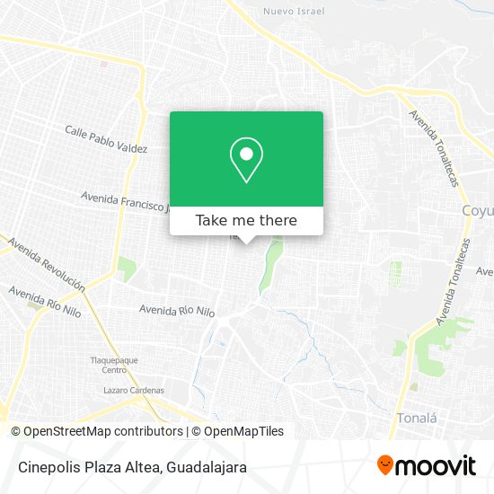 Cinepolis Plaza Altea map