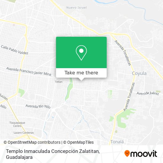 Templo Inmaculada Concepción Zalatitan map