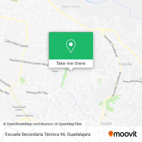 Escuela Secundaria Técnica 46 map