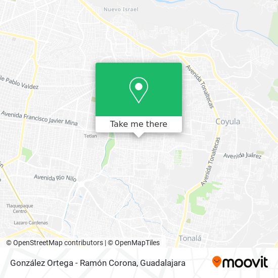 González Ortega - Ramón Corona map