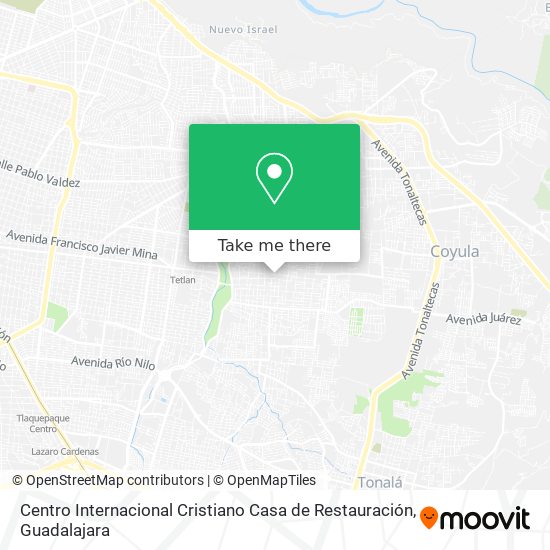 Centro Internacional Cristiano Casa de Restauración map