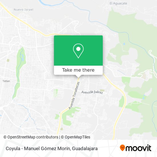Mapa de Coyula - Manuel Gómez Morín