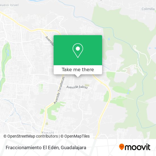 Fraccionamiento El Edén map
