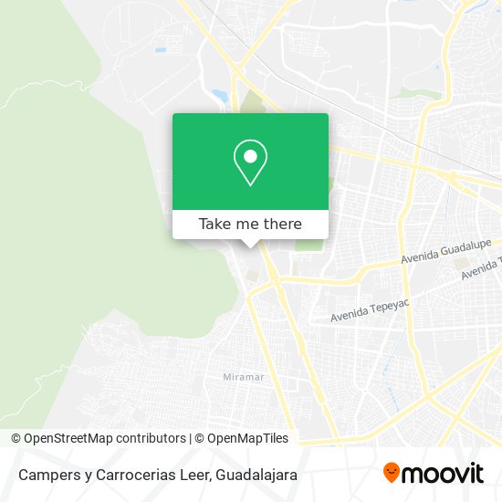 Campers y Carrocerias Leer map