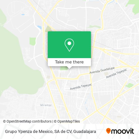 Mapa de Grupo Ypenza de Mexico, SA de CV