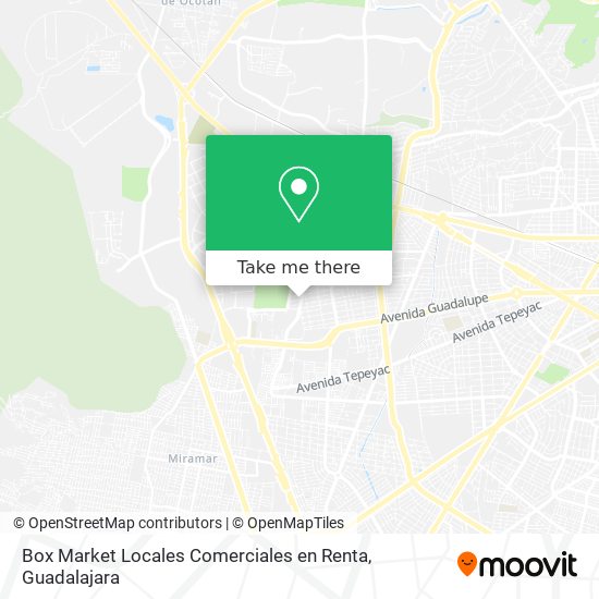 Mapa de Box Market Locales Comerciales en Renta