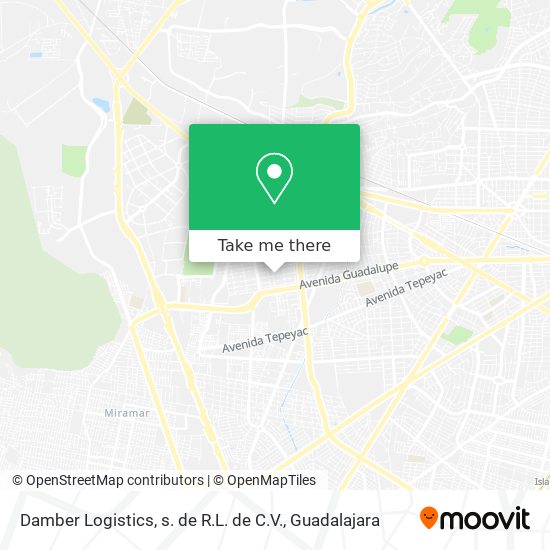 Mapa de Damber Logistics, s. de R.L. de C.V.
