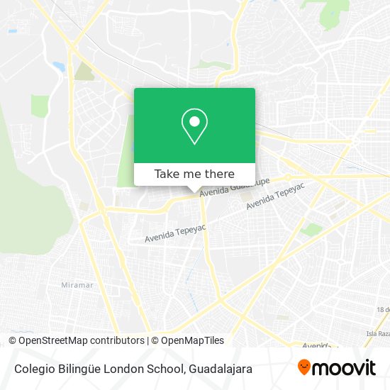 Mapa de Colegio Bilingüe London School