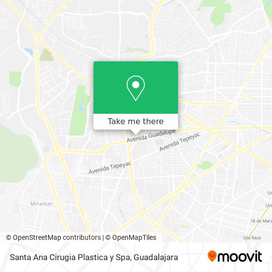 Mapa de Santa Ana Cirugia Plastica y Spa