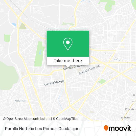 Parrilla Norteña Los Primos map