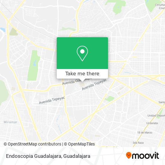 Endoscopia Guadalajara map