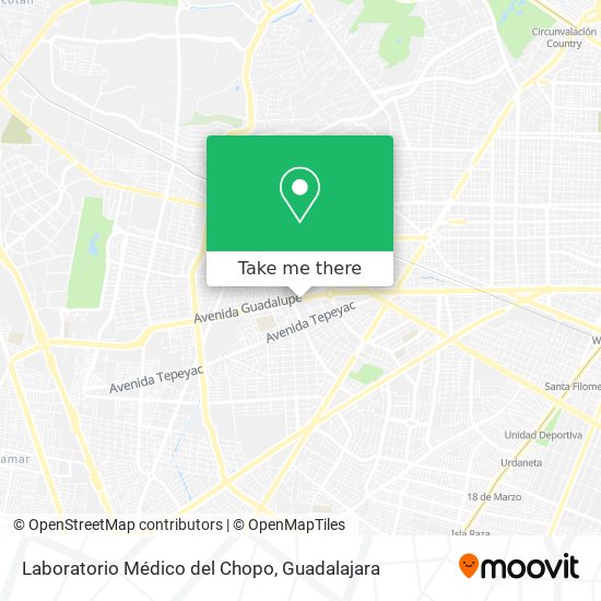 Laboratorio Médico del Chopo map