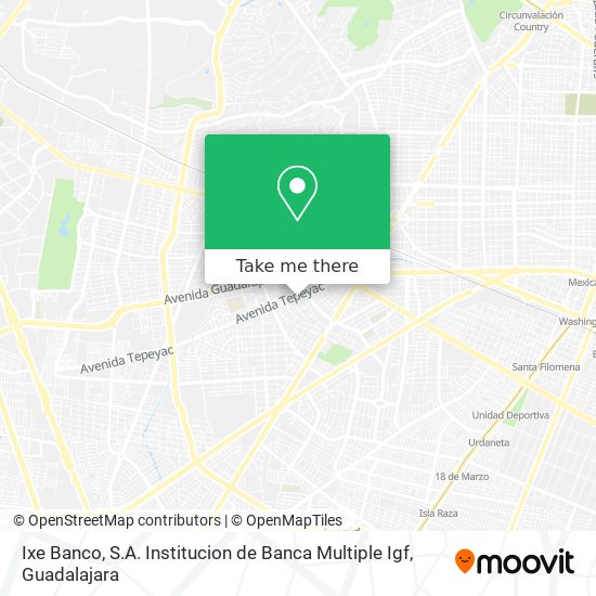 Ixe Banco, S.A. Institucion de Banca Multiple Igf map