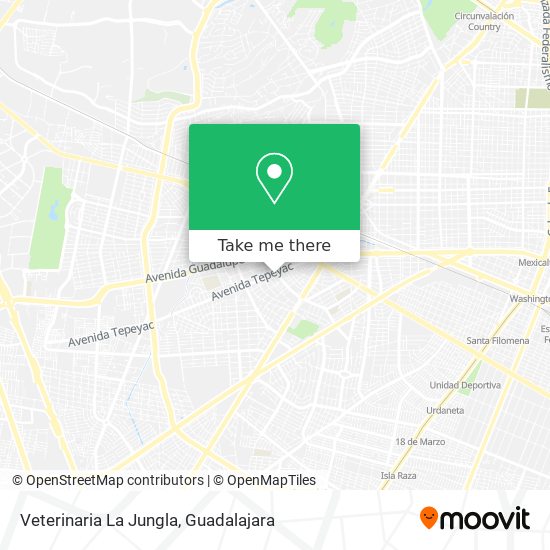 Veterinaria La Jungla map