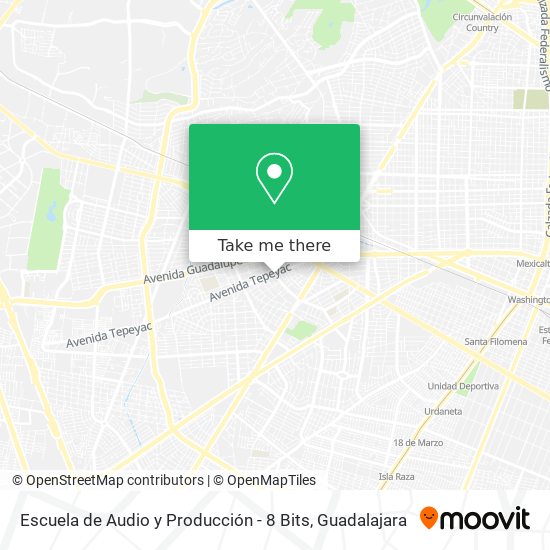 Escuela de Audio y Producción - 8 Bits map
