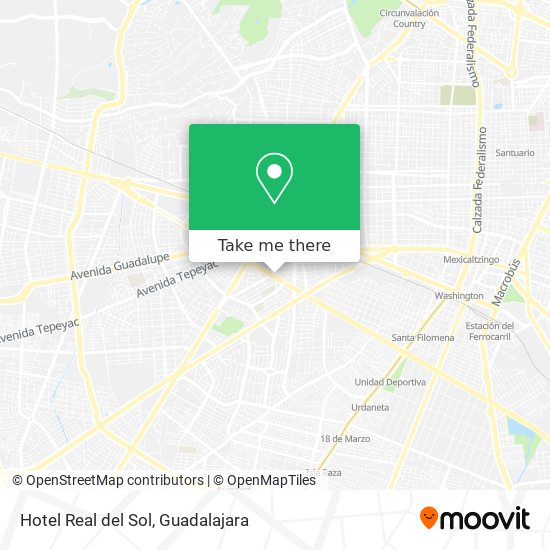 Hotel Real del Sol map