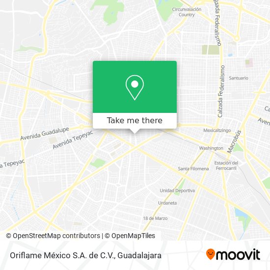 Oriflame México S.A. de C.V. map